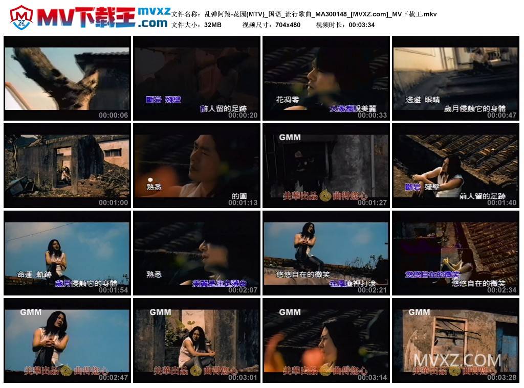 乱弹阿翔-花园(MTV)_国语_流行歌曲_MA300148